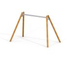 Double swing frame with acacia pillars