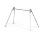 Double swing frame with steel pillars
