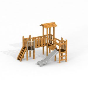 Fortress II playhouse with a slide Uvala