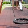 Single Swing (BNS 90cm) çocuk oyun alanı için yuvarlak ağlı salıncak.